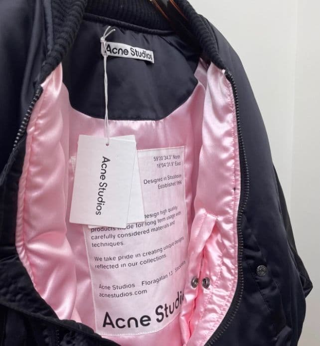 ✨希少 Acne Studios ブラック MA-1ジャケット 美品
