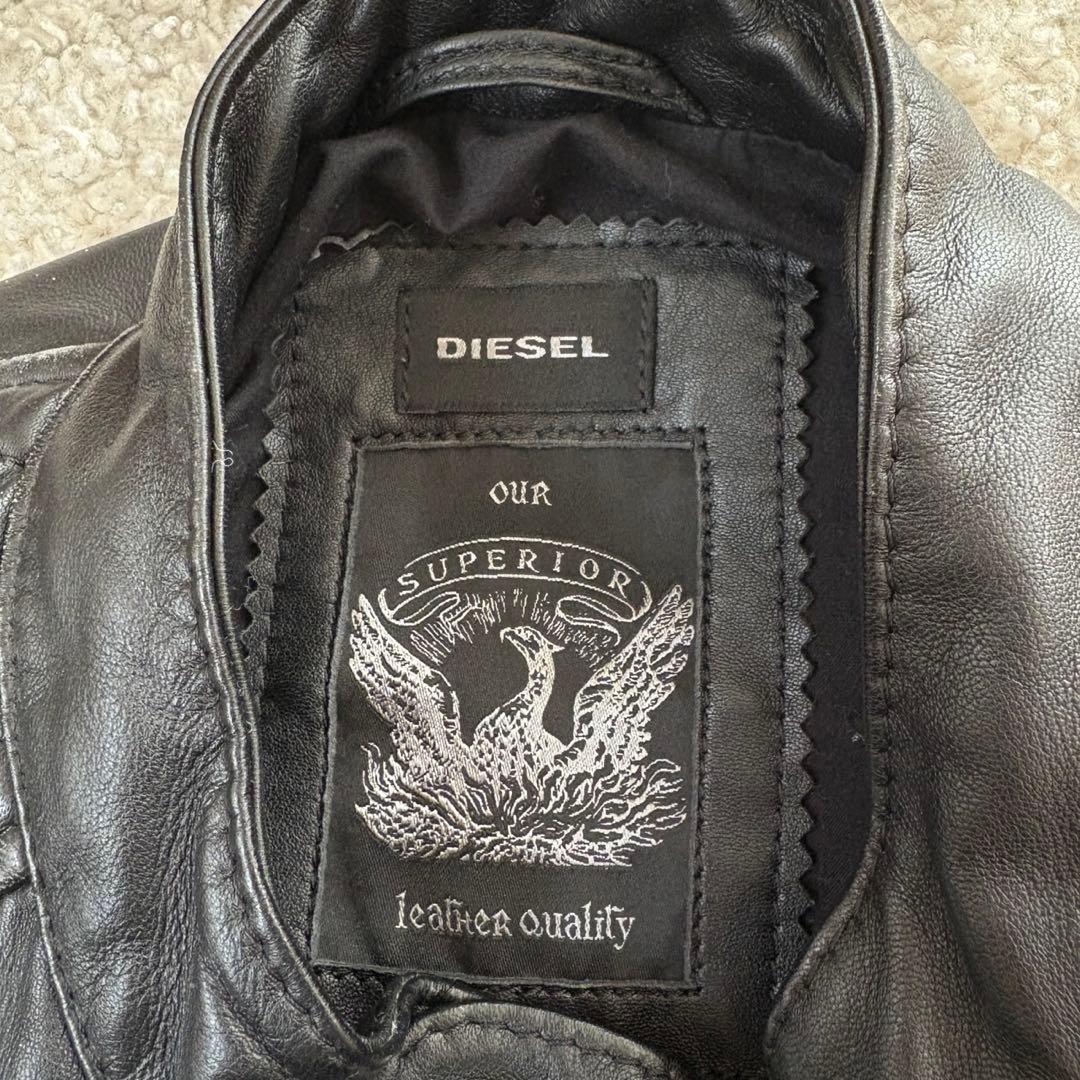 DIESEL ディーゼル　レザージャケット　ライダース　羊革100％