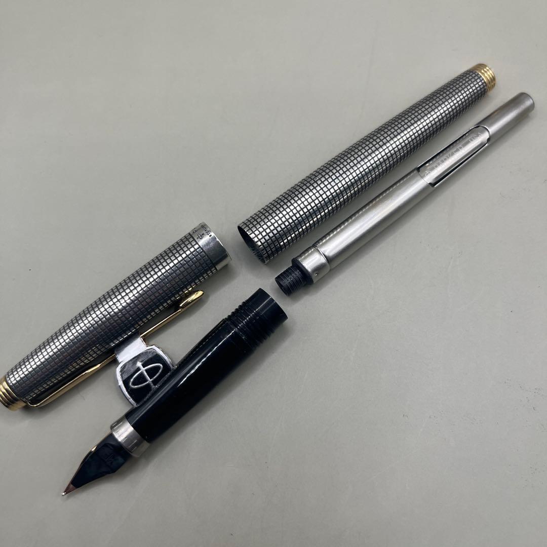 【廃盤レア】PARKER パーカー75 シズレ 万年筆・BP Silver