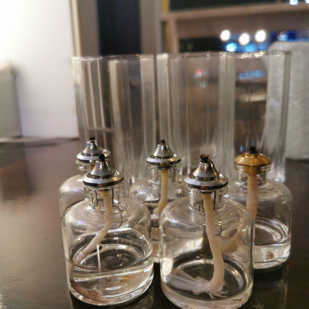 キャンドルホルダーとランプオイルセット