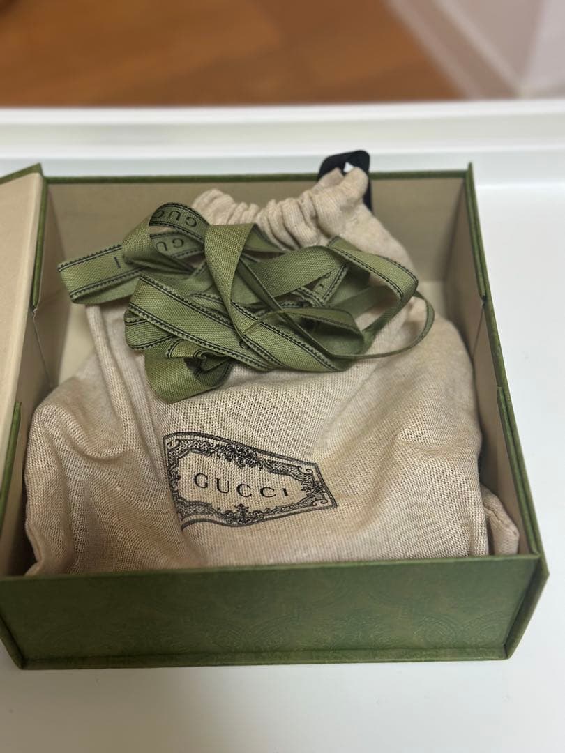 新品GUCCI カシミア フィンガーレス手袋　ネイビー　Mサイズ