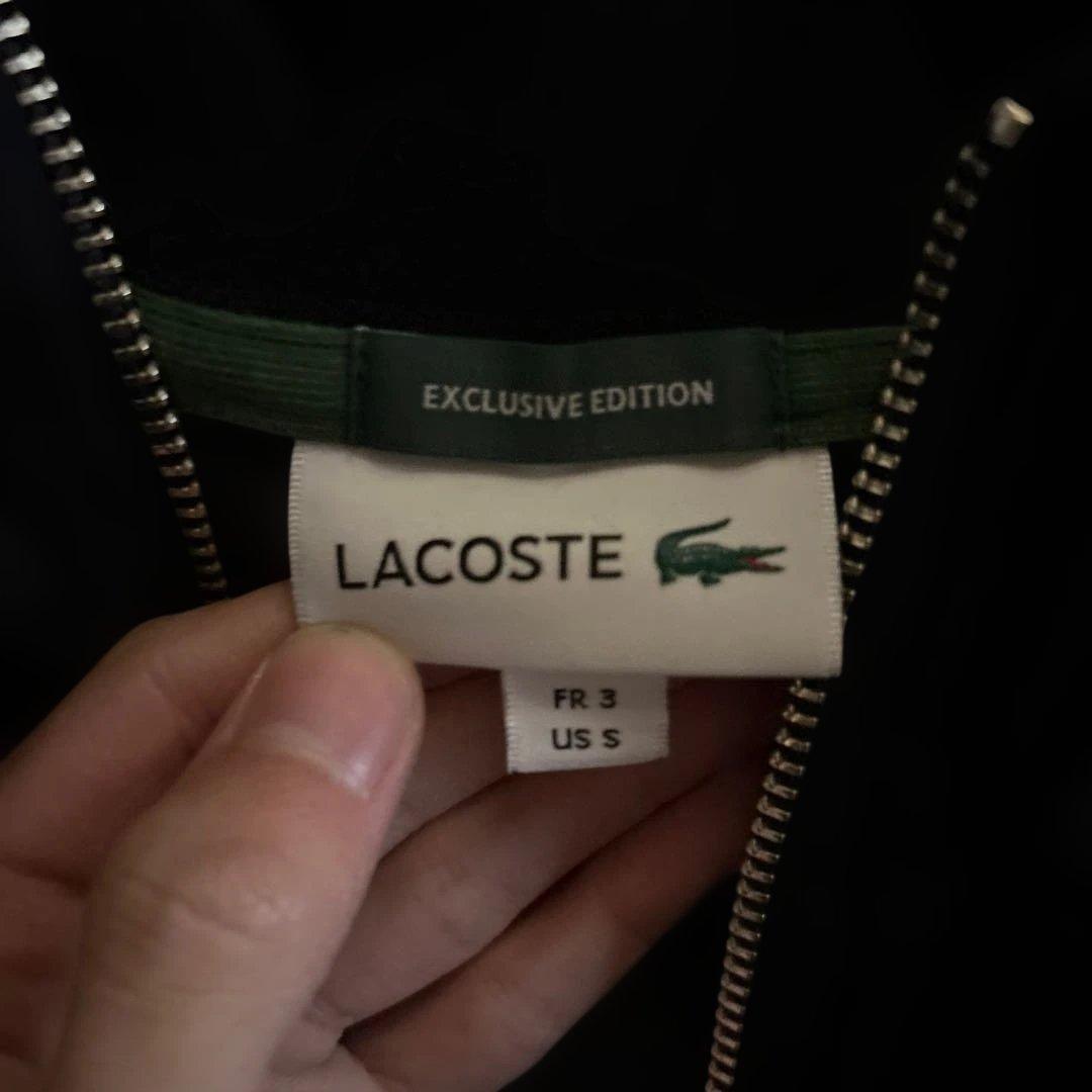 LACOSTE ブラック ジャンパー US S ベロア