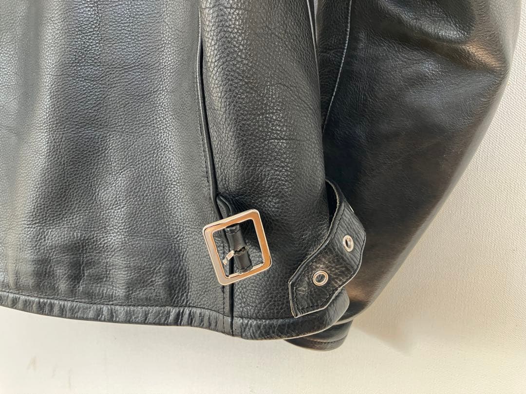 KADOYA ブラックレザージャケット シングルライダース