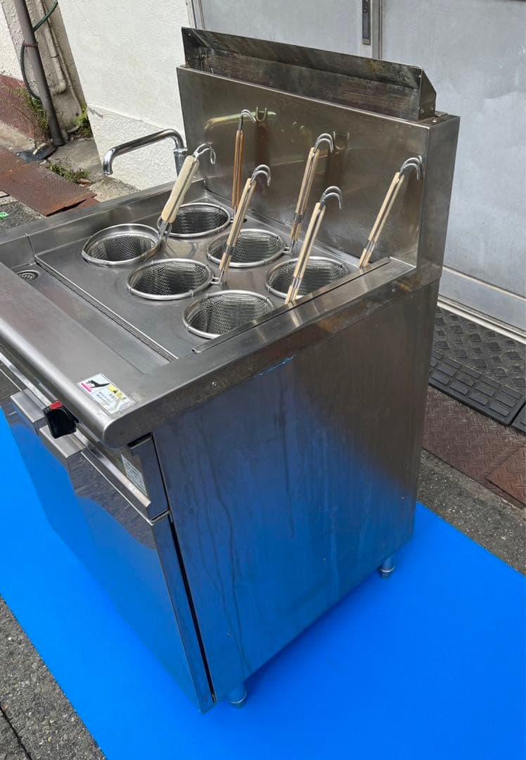 動確済み フジマック 業務用 ゆで麺器 FGNB606006A LPガス 6テボ