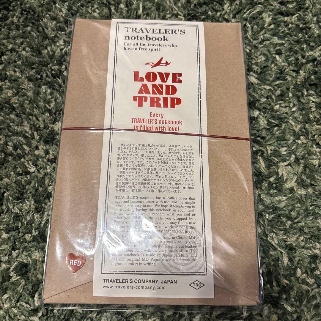 新品 トラベラーズノート LOVE AND TRIP レッド 未開封品