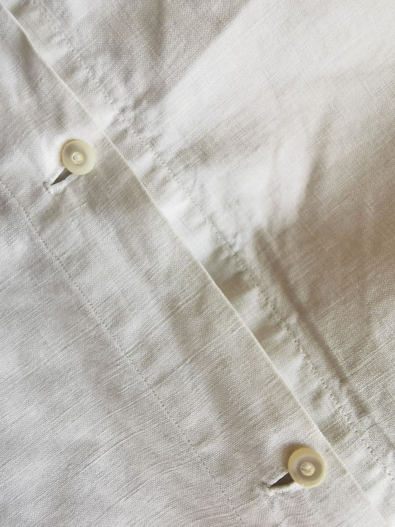 アンティークフランス イニシャル花刺繍 ドローンワーク ラージクッションカバー