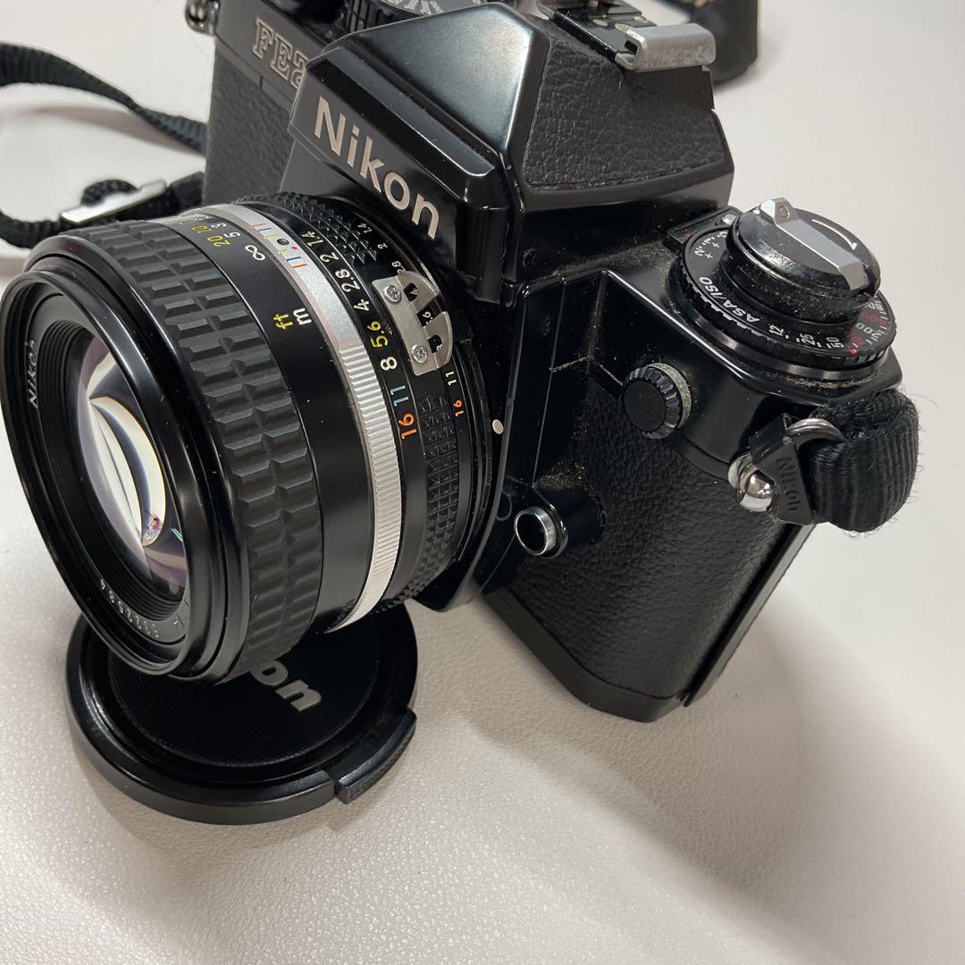 P1753 Nikon FE2 一眼レフカメラ Nikkor 50mmレンズ付き