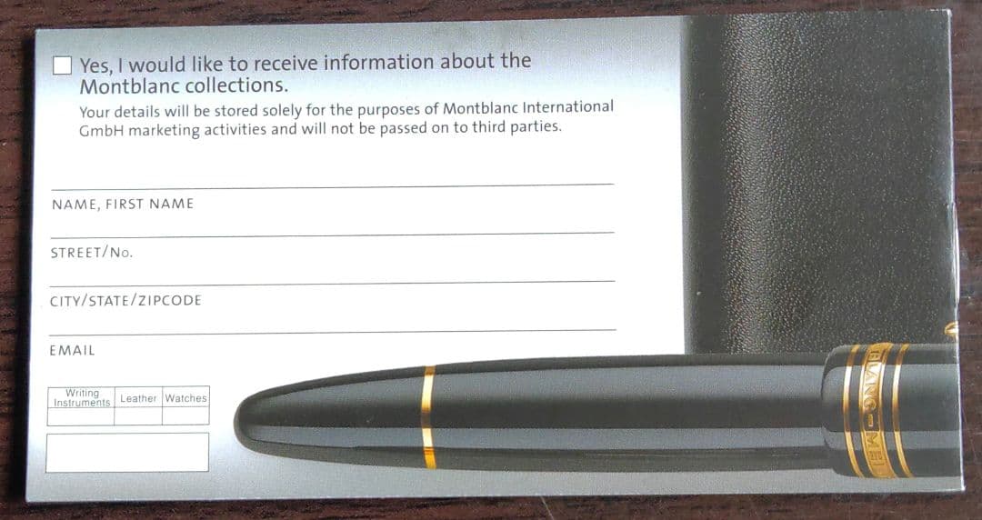 【未使用美品】MONT BLANC モンブラン 万年筆 P161モデル 7569