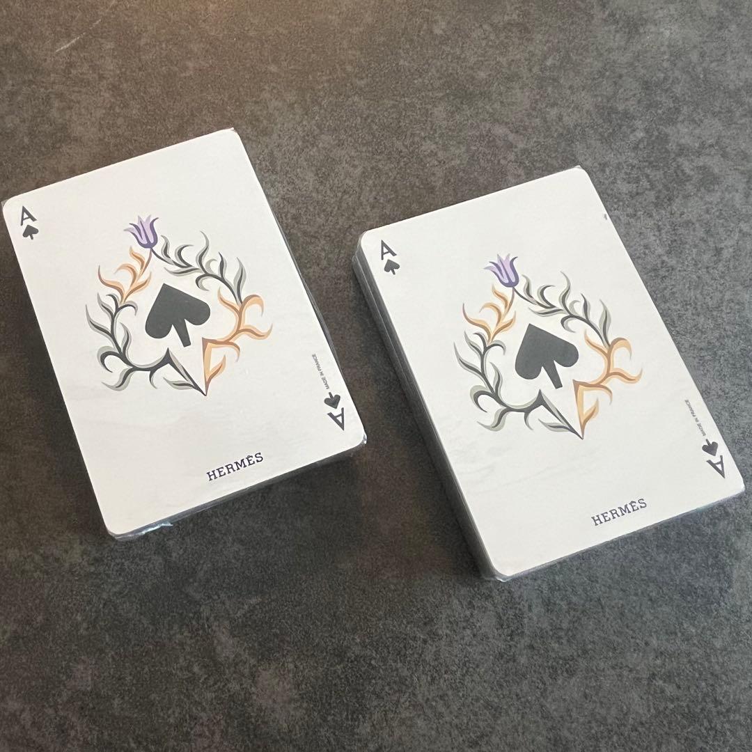 【新品】エルメス　HERMES イヤーズギフト　2018 トランプ　2個　レア