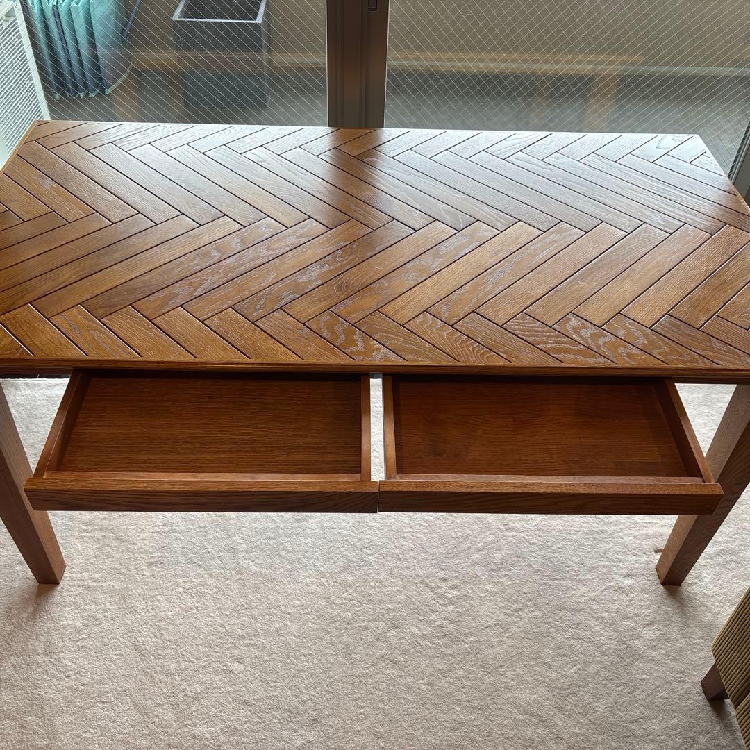 ばじ　アクメファニチャー ダイニングテーブル　ヘリンボーン　ACME