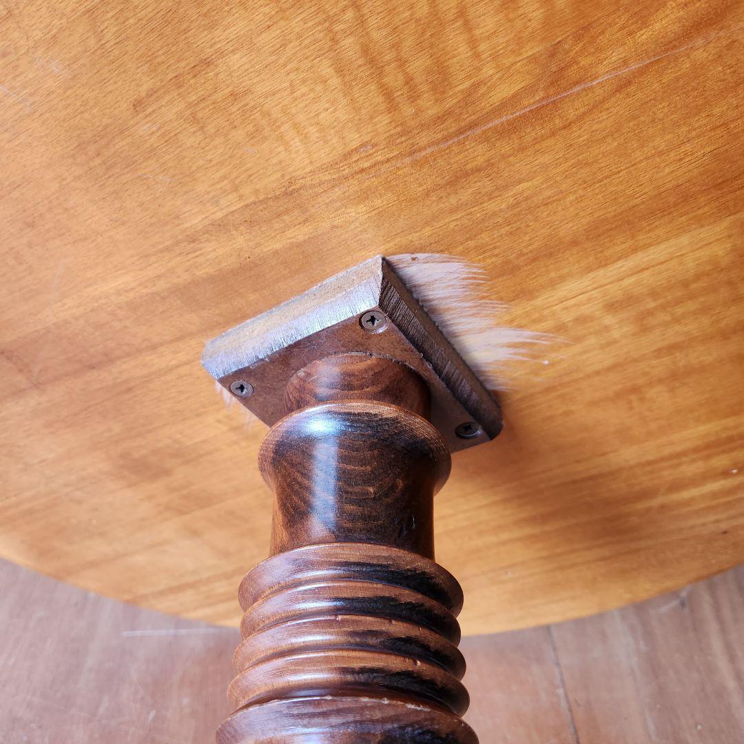 はる屋　象嵌細工 猫脚 テーブル サイドテーブル 飾台 イタリア製