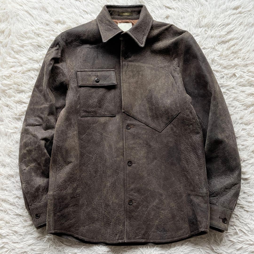 希少 Lサイズ ヨウジヤマモト ヌバック ラムレザー ジャケット クラック加工