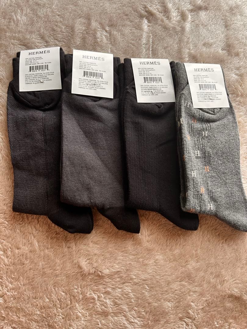 新品未使用 HERMES 靴下 ソックス 4点セット
