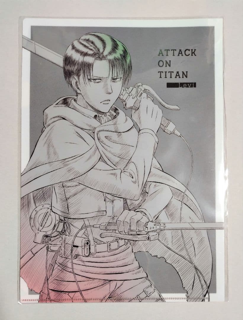 進撃の巨人 WIT STUDIO クリアファイル リヴァイ ハンジ