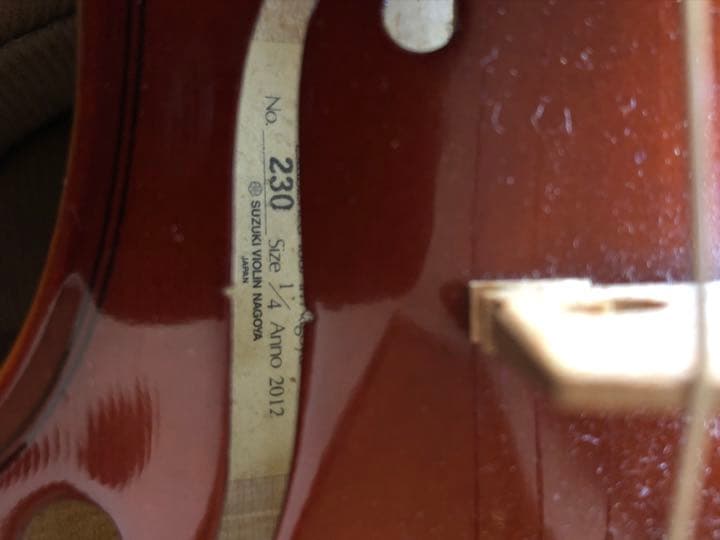 鈴木バイオリン 1/4 No.230 2012年製