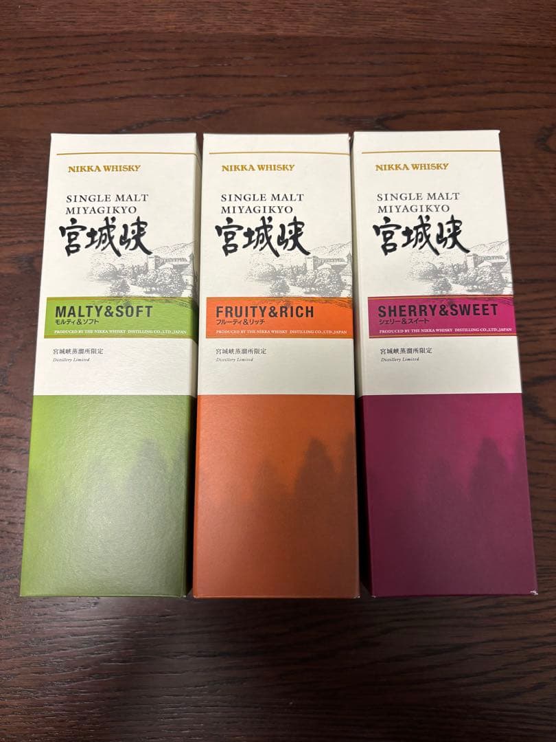 ニッカ ウイスキー 宮城峡 ミニボトル 180ml 3本セット シングルモルト