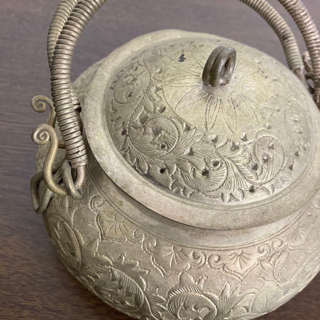 錫製アンティークポット