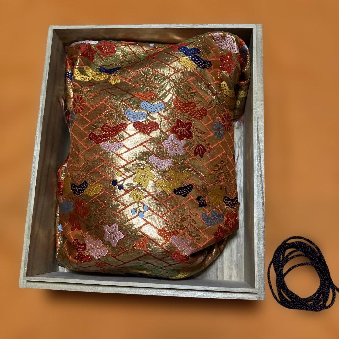 能面　雷　かみなり　木彫り　手彫り　桐箱