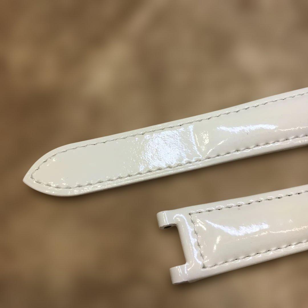 カルティエ　エナメルベルト　アイボリー　18ミリ　(A184)