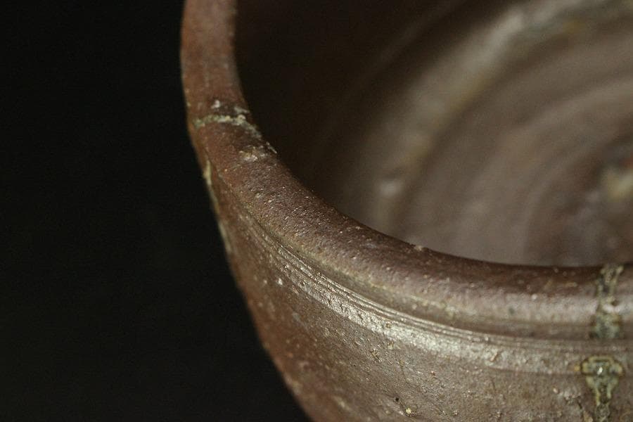 茶道具 備前 建水 共箱 未使用(A561)