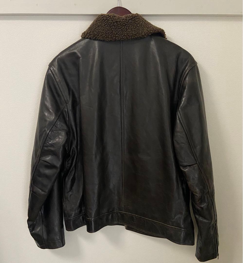 m*a様 OLD GAP オールドギャップ レザージャケット フライト 焦茶　牛