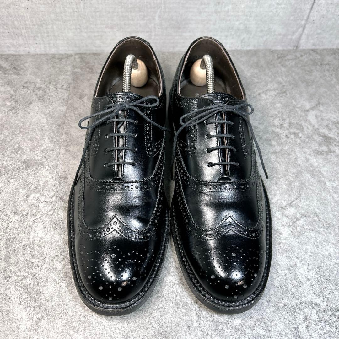 未使用級【REGAL】ビジネスシューズ/V083/メダリオン/ウイングチップ/黒