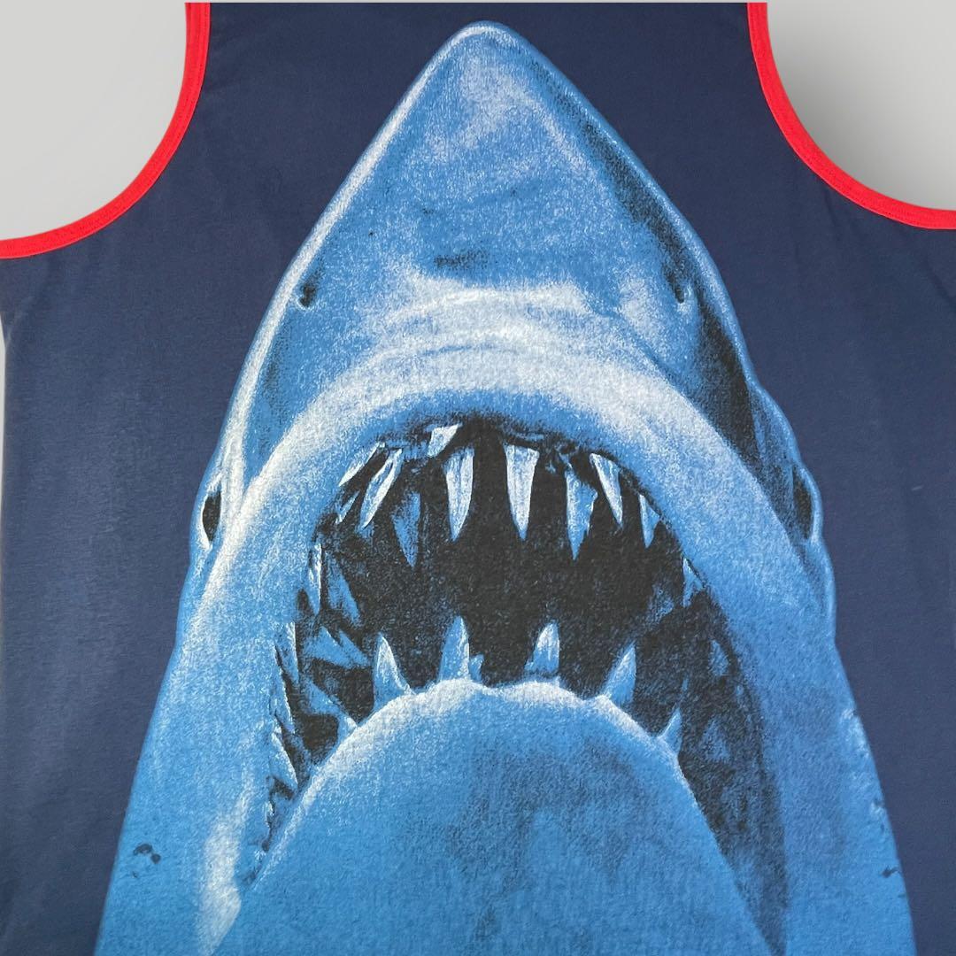 【希少】公式ライセンス JAWS ジョーズ タンクトップ 両面プリント 美品 Ｌ