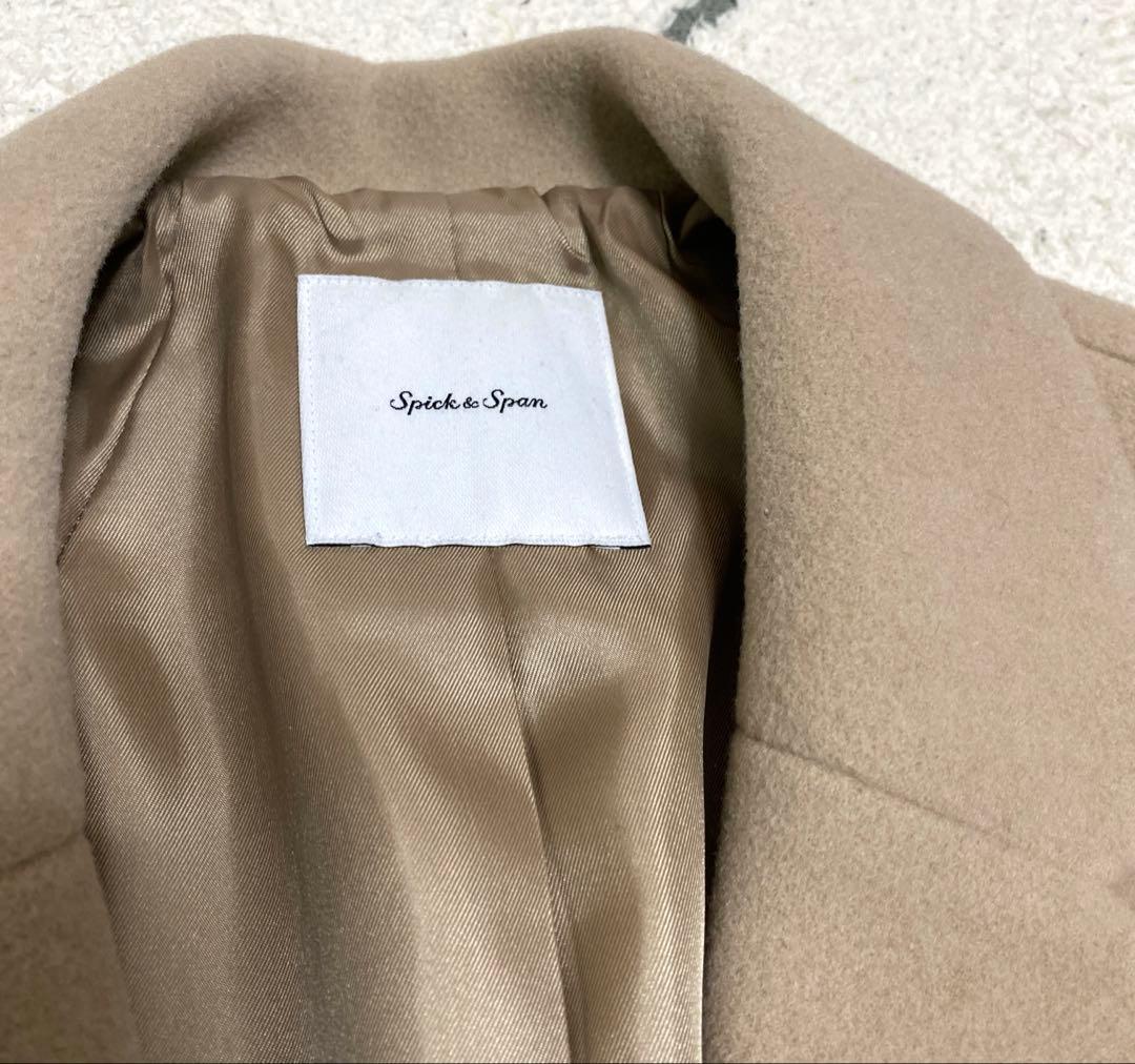 Spick & Span W/Nyモッサジャケットライクコート 38