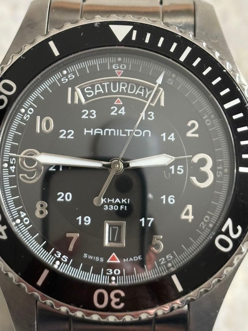 ハミルトン　カーキ　H645110 美品