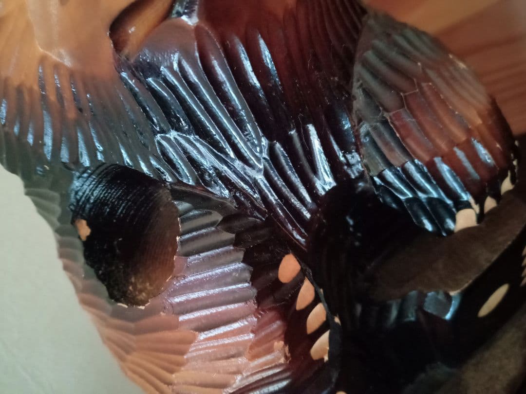 木製クマの彫刻 アンティーク工芸品