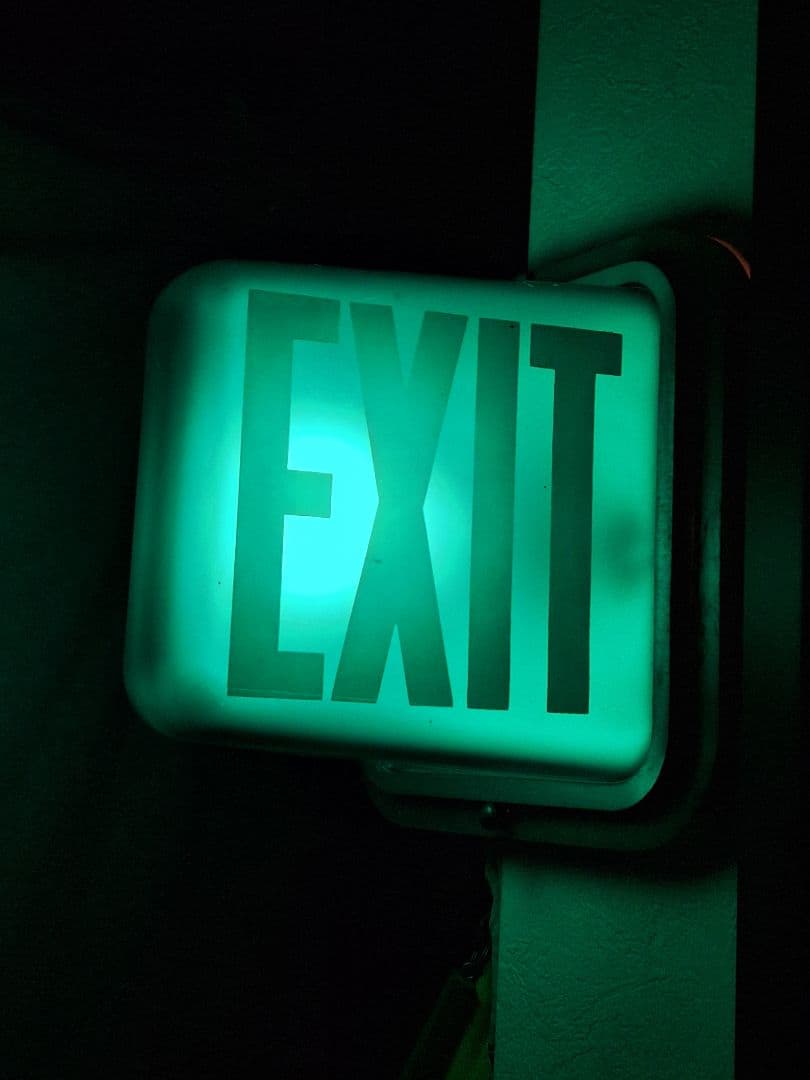 1900's アンティーク ヴィンテージ EXIT ランプ オリジナル アメリカ