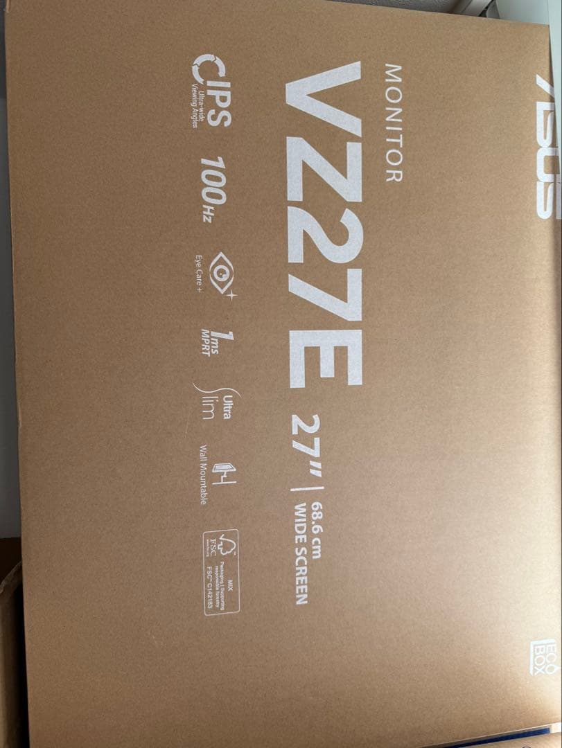 ASUS VZ27E/EHF BLACK 2024年製