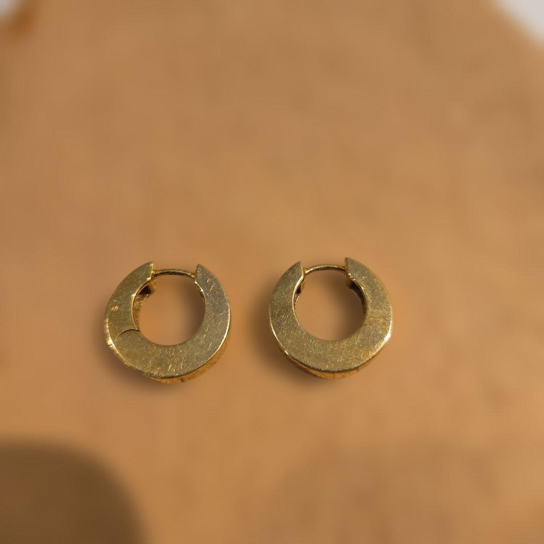 TOMWOOD ゴールドフープピアス