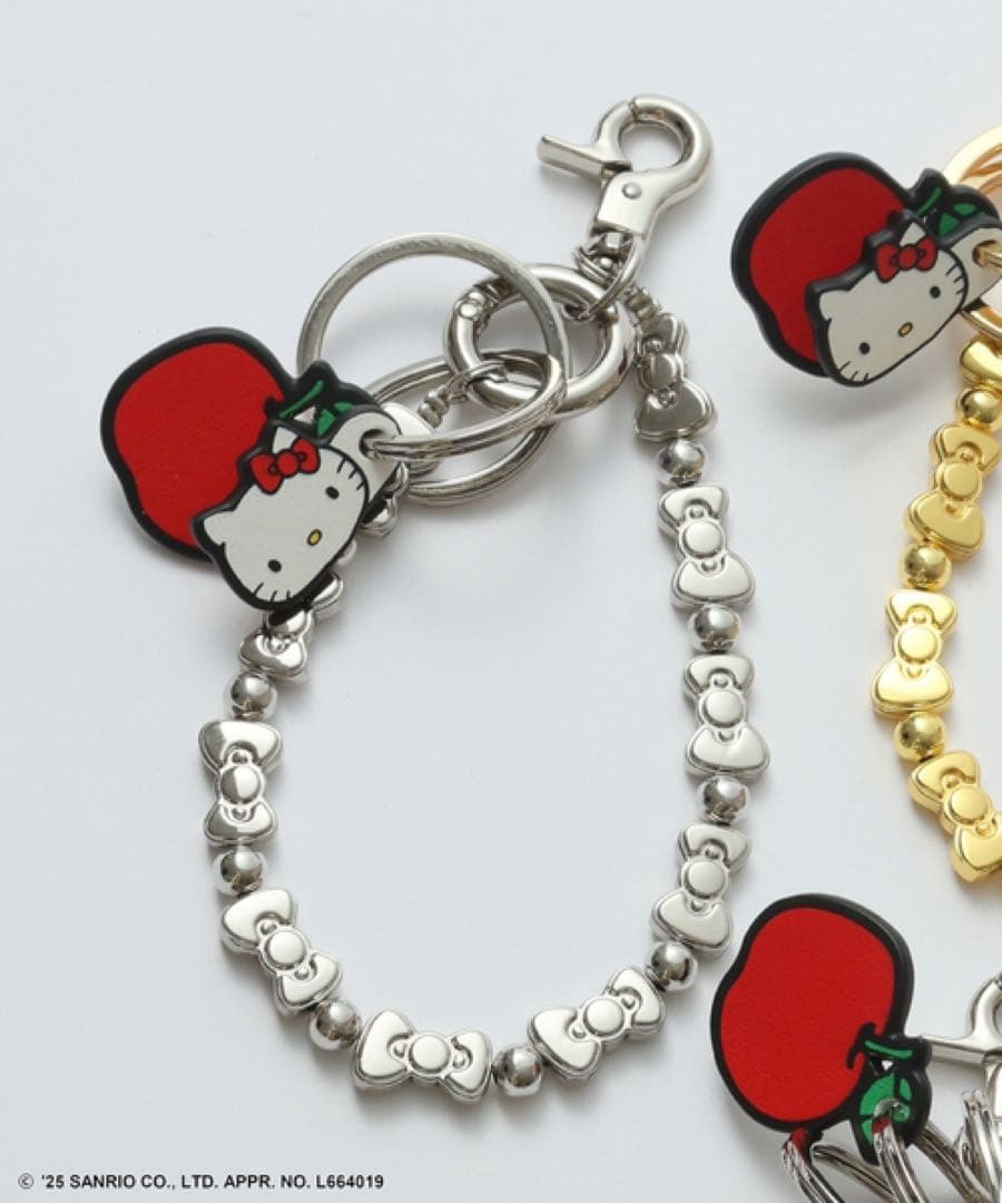 HELLO KITTY*S&S*HASHIBAMI リボンビーズハンドストラップ