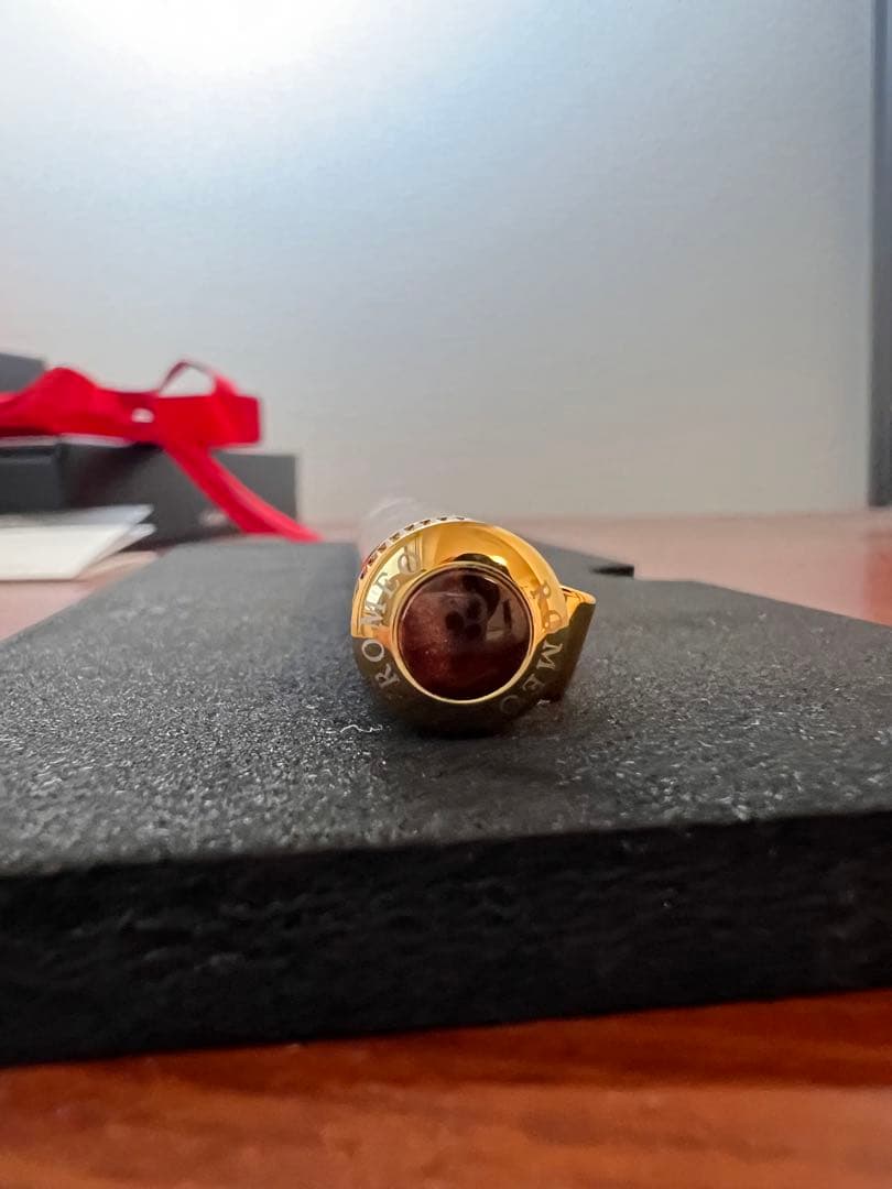 百の模様！　新品　伊東屋ROMEO No.3 ボールペン細軸　オーリックアンバー