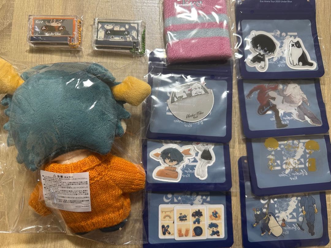 苹*ご様 Eve underblue ぬいぐるみ ステッカーなど11点