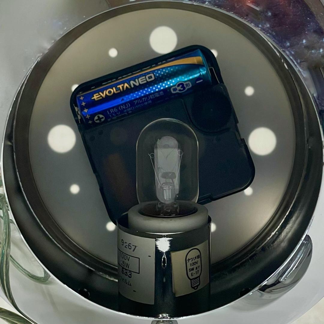 スペースエイジ テーブルクロック 置き時計 ライト付き ヴィンテージ ビンテージ