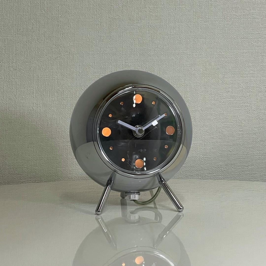 スペースエイジ テーブルクロック 置き時計 ライト付き ヴィンテージ ビンテージ
