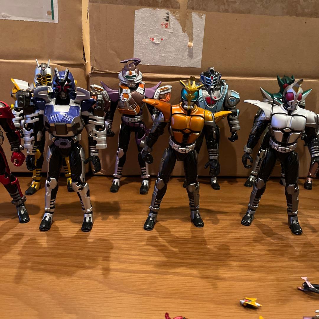 d*9様 絶版　仮面ライダーカブトフィギュアセット 武器付き　バイク付き　説明書