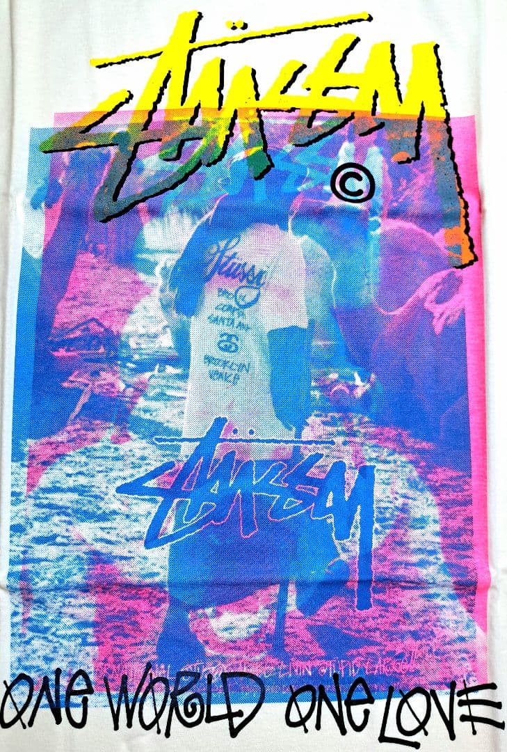 【新品・M】Stussy ワンワールド ワンラブ T ／正規品・ホワイト