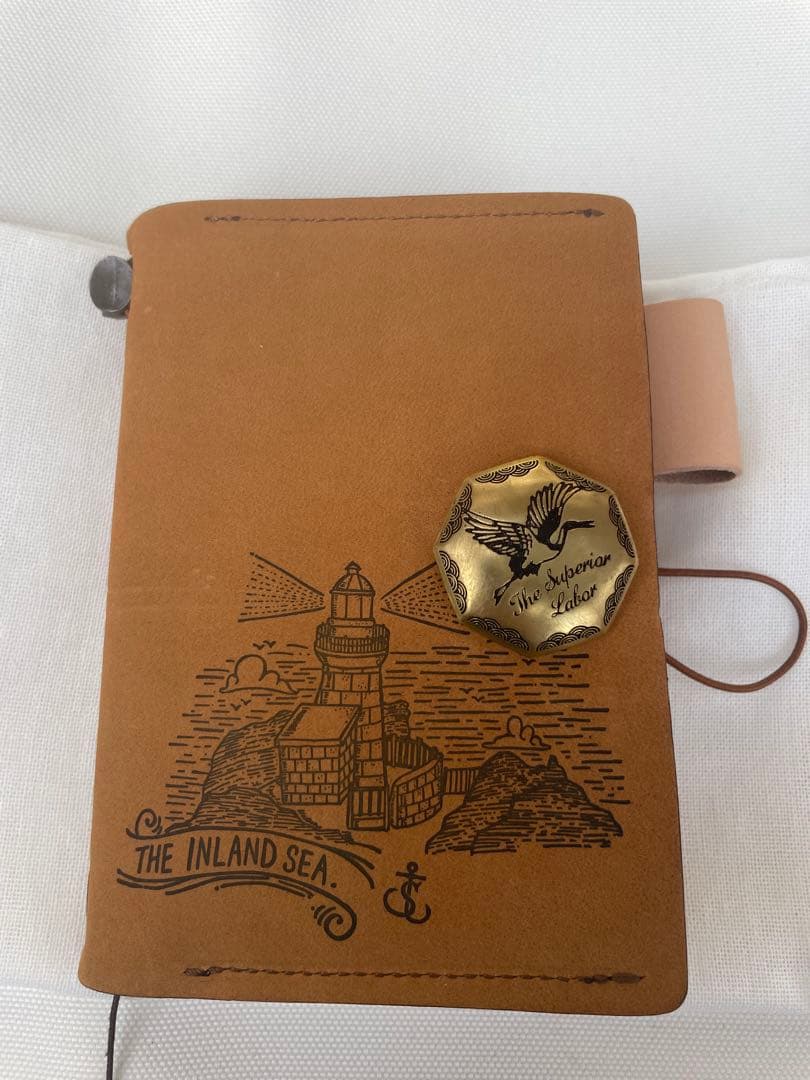 トラベラーズノート　TSL倉敷 限定 パスポートサイズ　キャメル ポケットX2