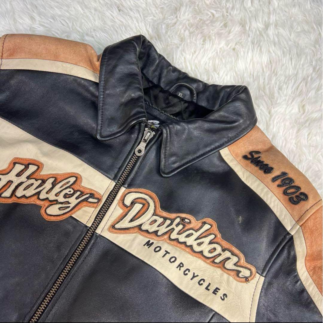 ハーレーダビットソン レザージャケット メンズ シングルライダース
