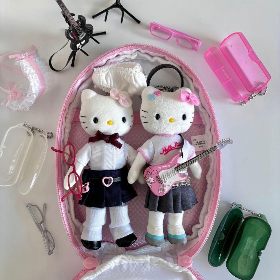 サンリオ ドレスアップ　日焼けキティ　制服　50周年　Y2K ギャル　韓国