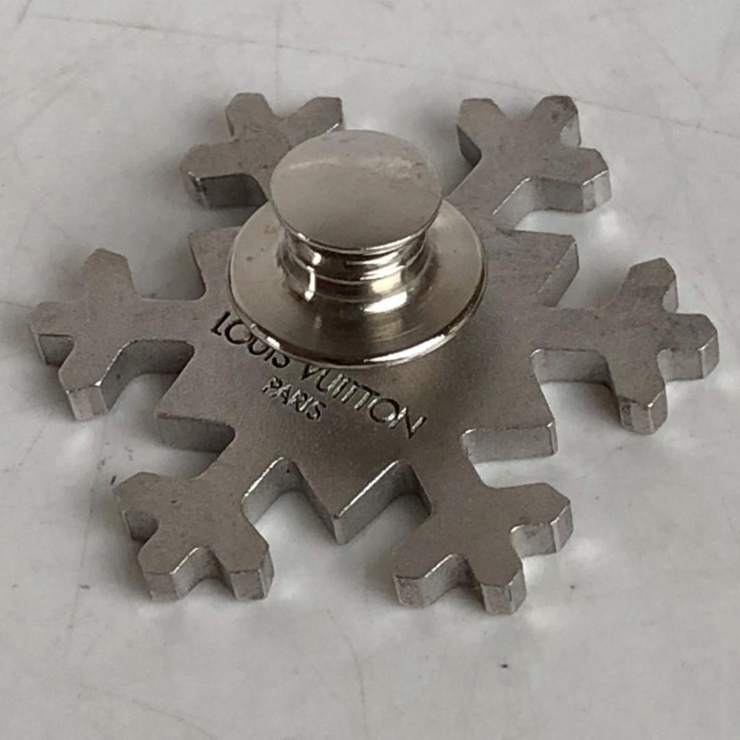 Louis Vuitton ルイ・ヴィトン スノーフレーク ピンバッジ シルバー