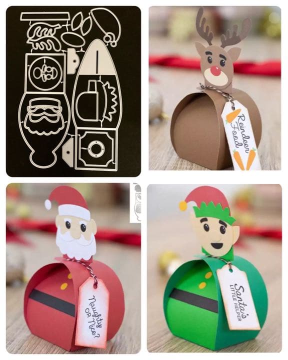 ギフトボックスクリスマスカッティングダイ　#664