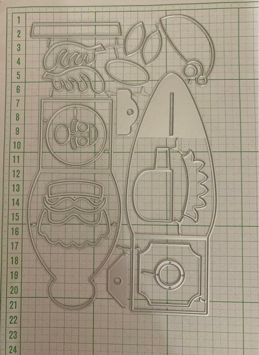 ギフトボックスクリスマスカッティングダイ　#664