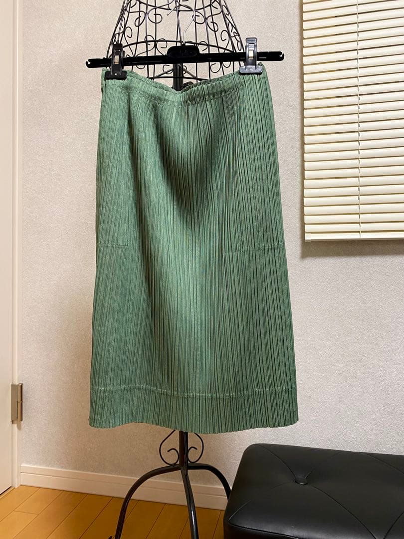PLEATS PLEASE プリーツスカート グリーン