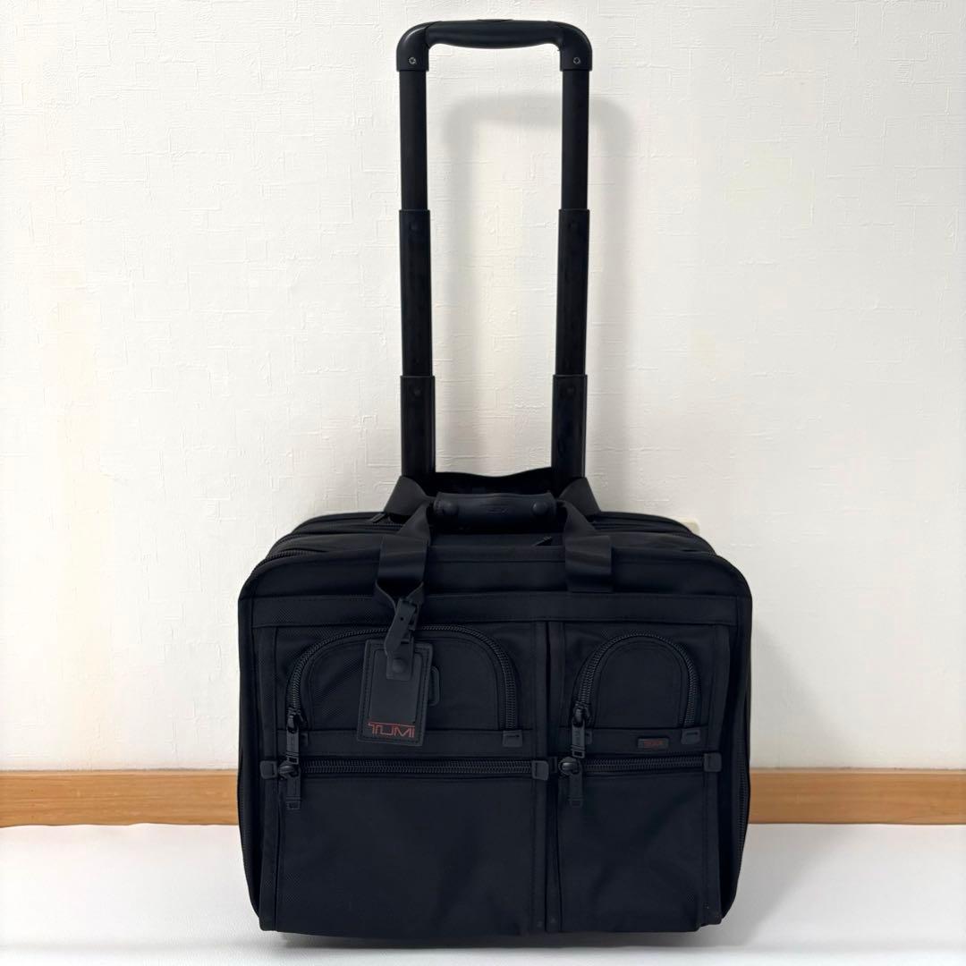 ほぼ美品 TUMI ALPHA アルファ キャリー 拡張機能 26103DH 鍵