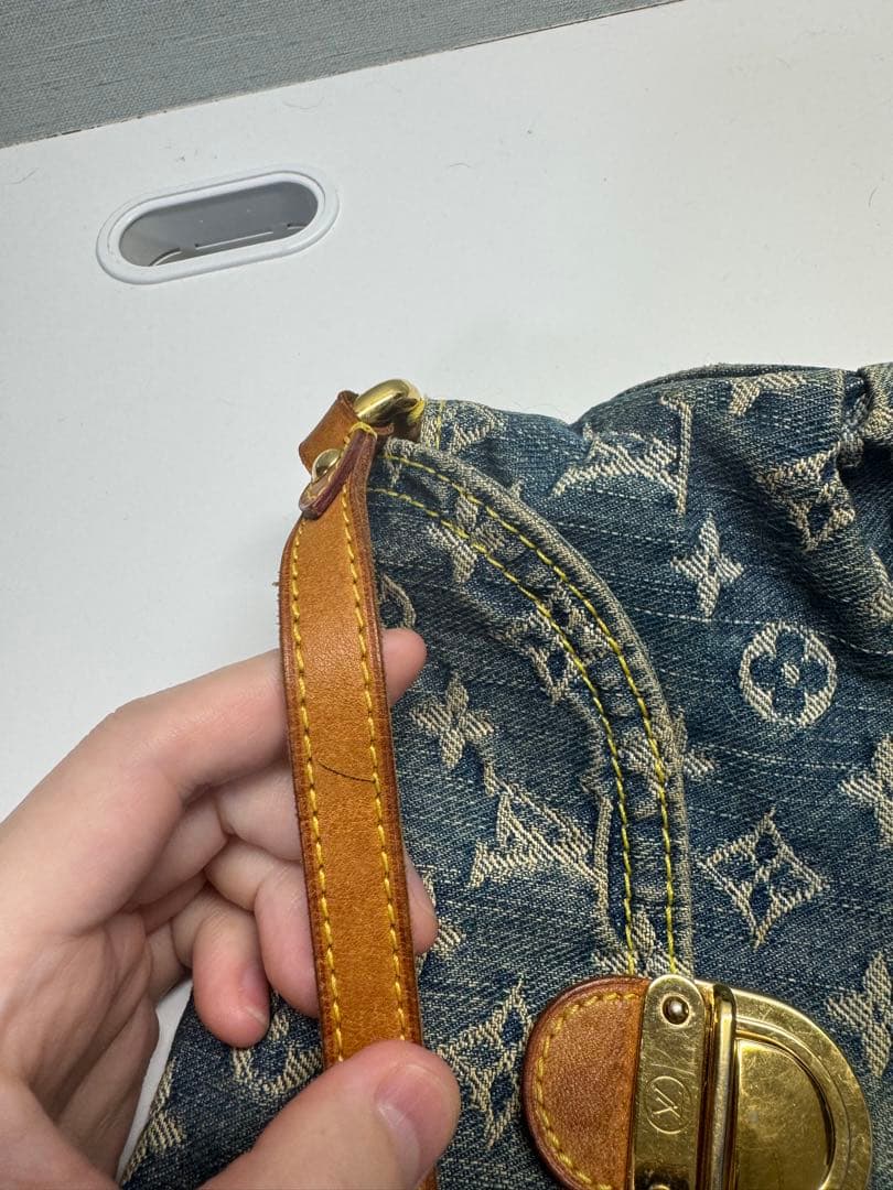 ルイヴィトン ミニプリーティ モノグラムデニム ショルダーバッグ M95050