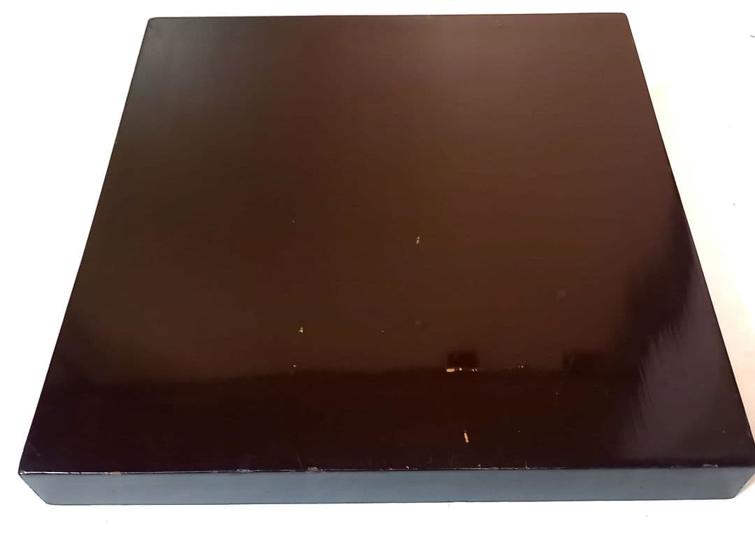 【週末特別値下げ】【時代物:文政】金蒔絵 草花文 角盆 2枚揃 共箱付　封書付